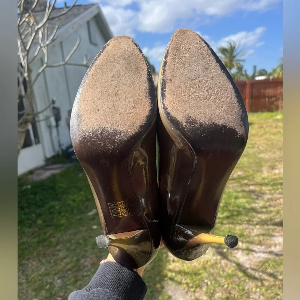 Green ombré Stuart Weitzman pumps size 10 - Picture 8 of 14